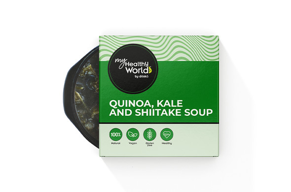 Sopa de Quinoa, Kale e Shiitake }}